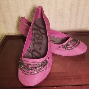NEW ROXIE BALLET FLAT IN FUCHSIA